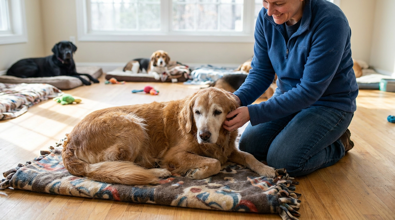Senior Dog Daycare: What Actually Works for Older Dogs